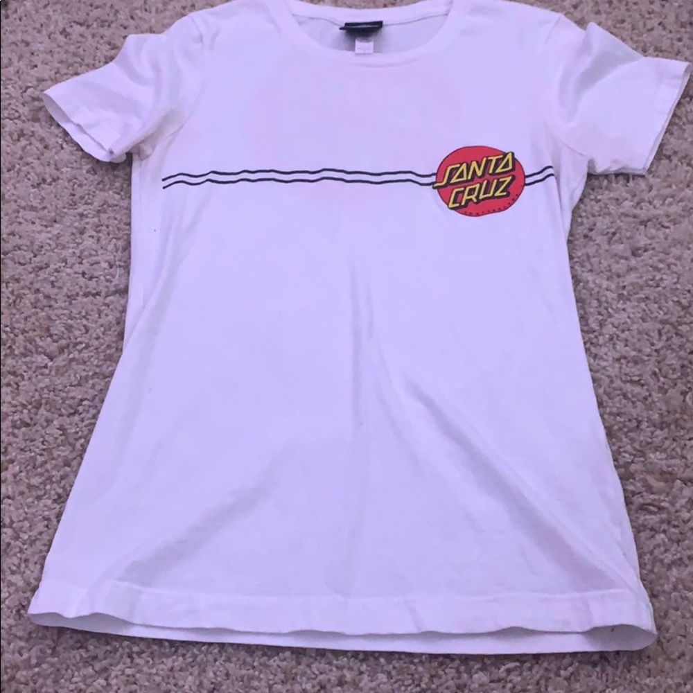 White santa cruz t-shirt